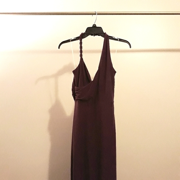 Halter Dress w/ Slit - Picture 7 of 11